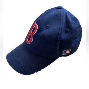 VTG Red Sox Hat Outdoor Cap MLB Baseball Blue Embroidered B Adjustable M…